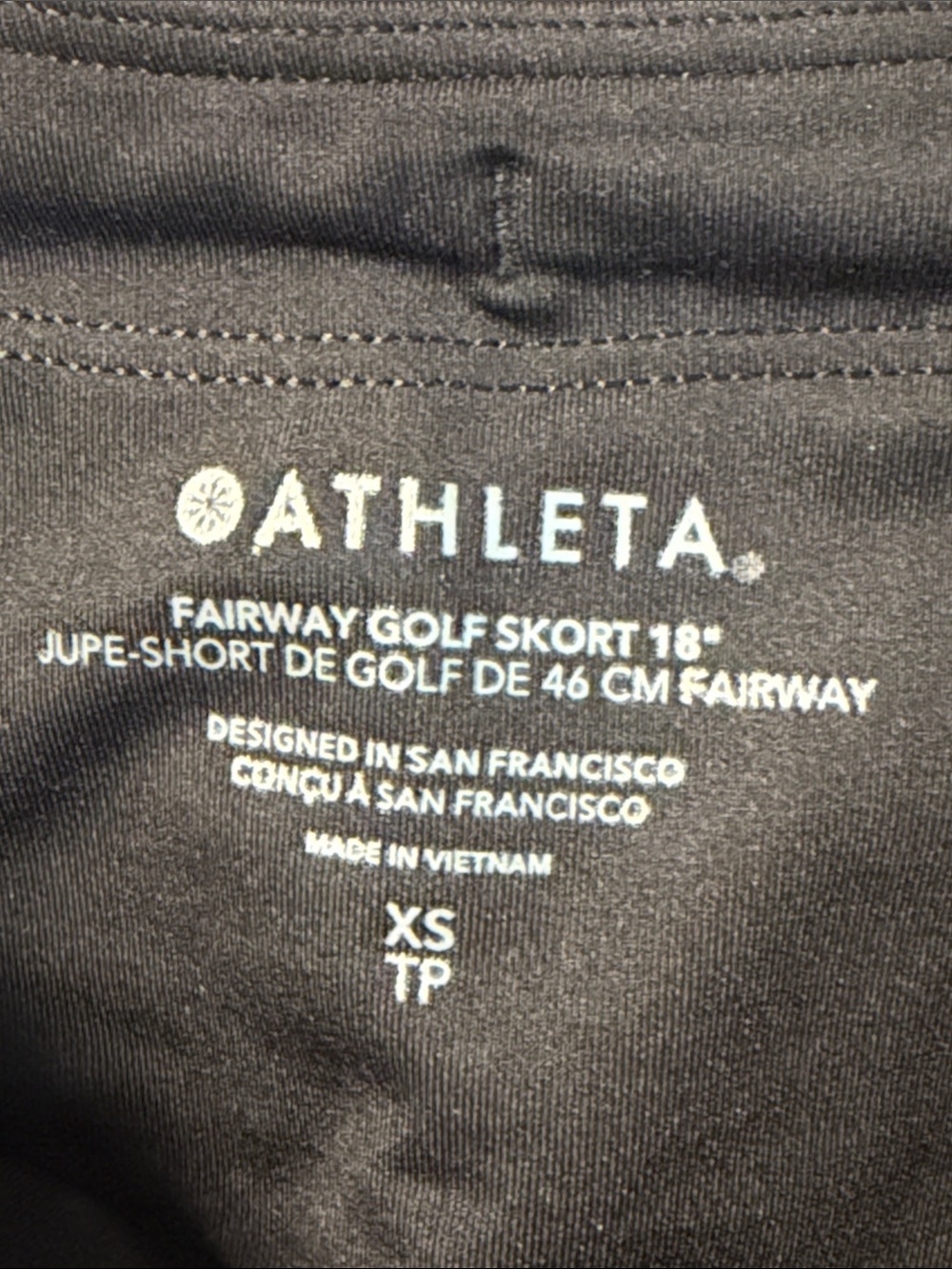 Athleta Fairway Golf Skort 18” Black Size XS NWT - Picture 6 of 11